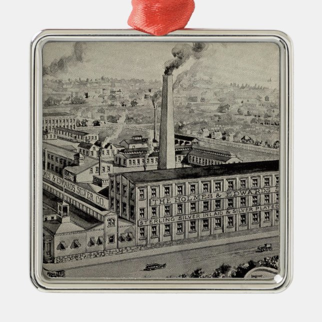 Holmes & Edwards Silver Co Metal Tree Decoration (Front)