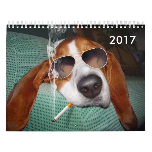 Holmes, that 'Bad Boy Basset, is back! Calendar (Cover)