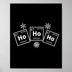 Holmium Chemistry Element 67 Science Xmas Periodic Poster