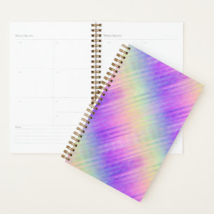 holo rainbow pinstripe : planner