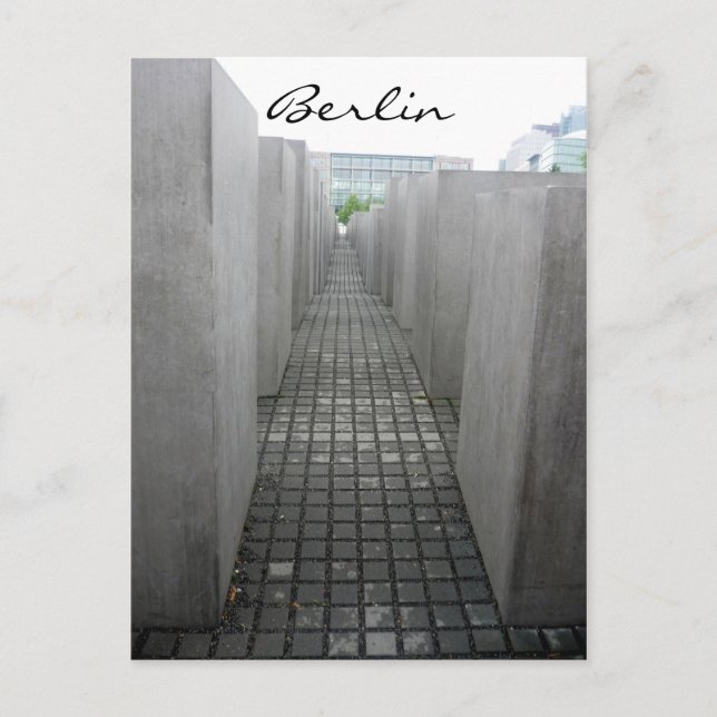 holocaust denkmal postcard (Front)