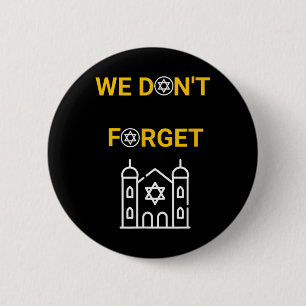 Holocaust Memorial Day Design 6 Cm Round Badge