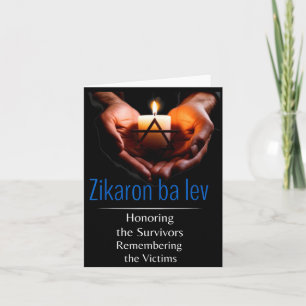 Holocaust Rembr Memorial Day Yom HaShoah Zikaron Card