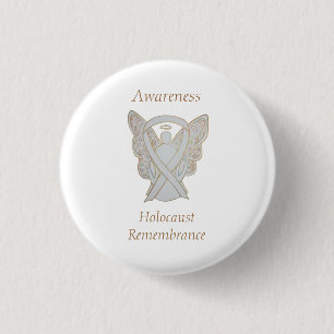 Holocaust Remembrance Awareness White Ribbon Pin