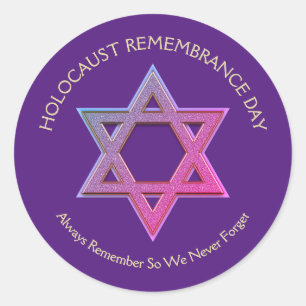 Holocaust Remembrance Day Classic Round Sticker