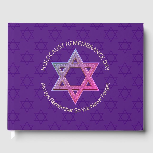 Holocaust Remembrance Day Yom HaShoah Memorial Guest Book (Front)