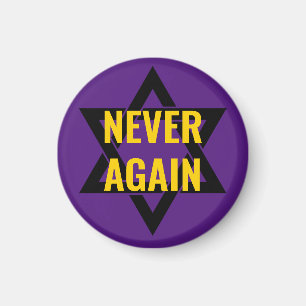 Holocaust Remembrance NEVER AGAIN Magnet