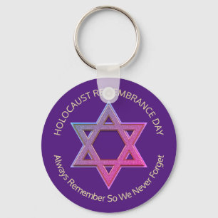 Holocaust Remembrance YOM HASHOAH Key Ring