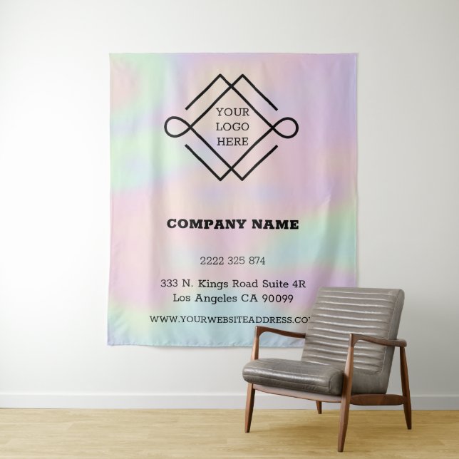 Hologram And Logo Tapestry (In Situ)