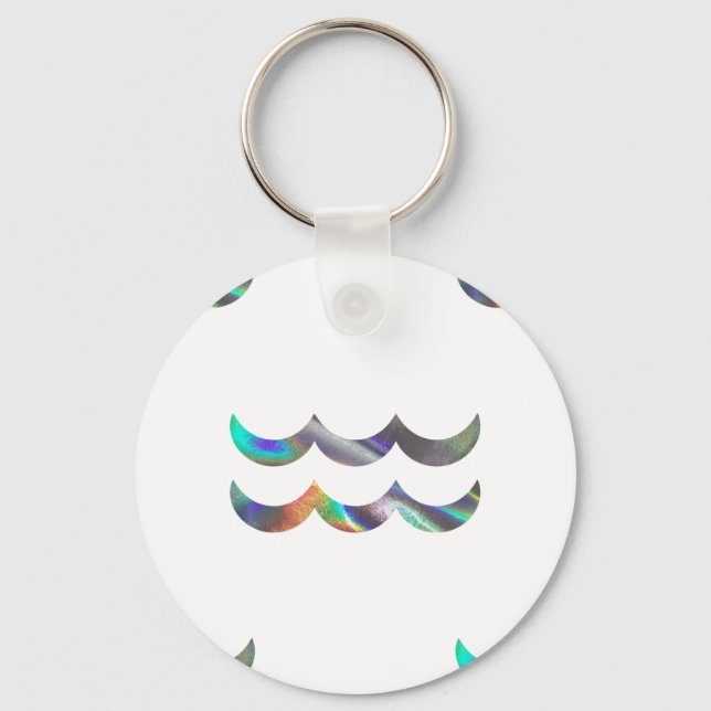 hologram Aquarius Key Ring (Front)