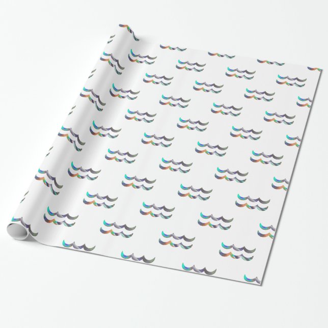 hologram Aquarius Wrapping Paper (Unrolled)