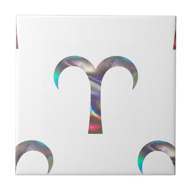 hologram Aries Ceramic Tile (Front)