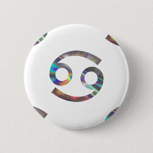 hologram Cancer 6 Cm Round Badge