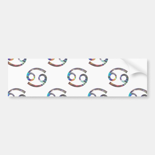 hologram Cancer Bumper Sticker (Front)