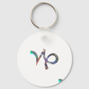 hologram Capricorn Key Ring