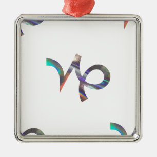 hologram Capricorn Metal Ornament