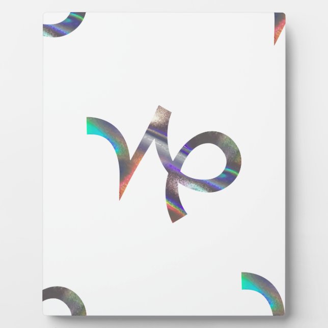 hologram Capricorn Plaque (Front)