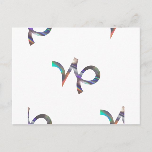 hologram Capricorn Postcard (Front)