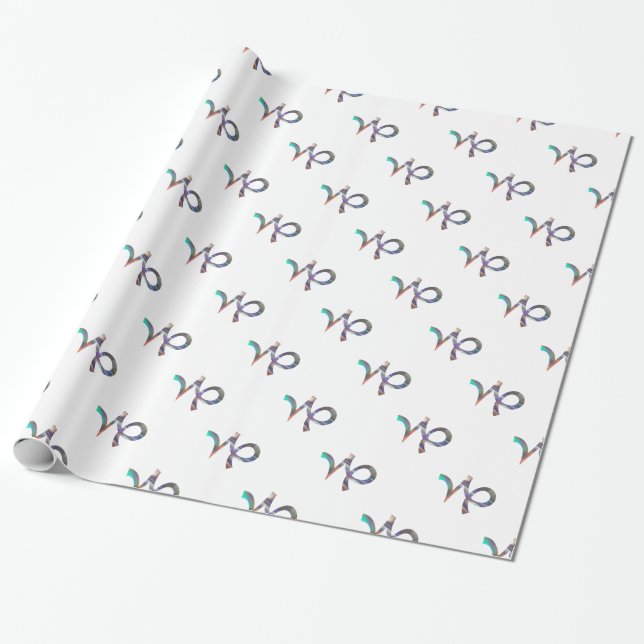 hologram Capricorn Wrapping Paper (Unrolled)