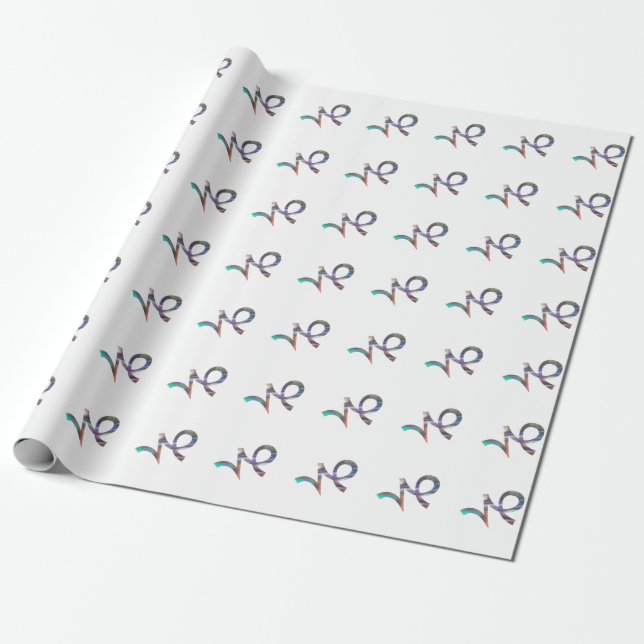 hologram Capricorn Wrapping Paper (Unrolled)