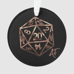 Hologram D20 Pattern   PnP Tabletop Gamer Dice Ornament