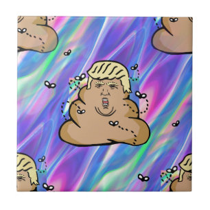 hologram dump trump ceramic tile