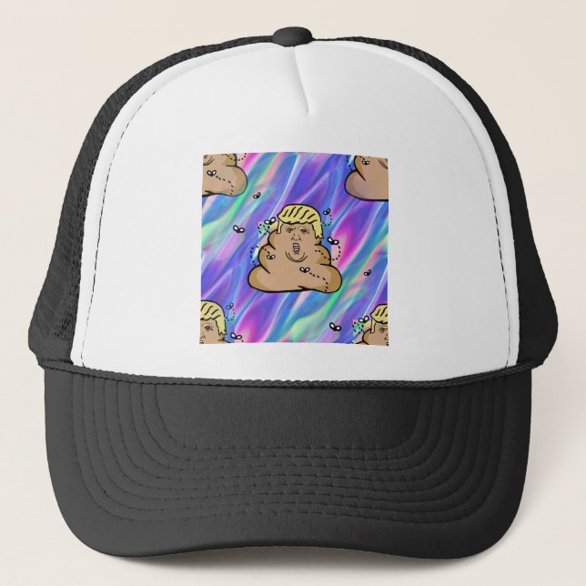 hologram dump trump trucker hat (Front)