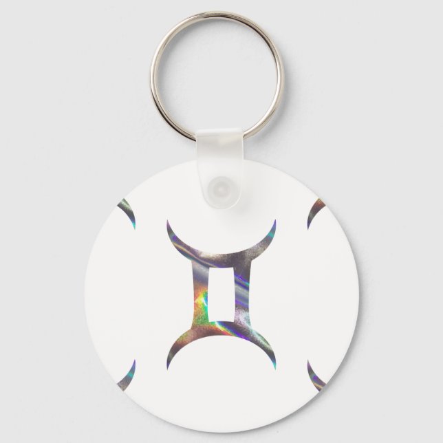 hologram Gemini Key Ring (Front)