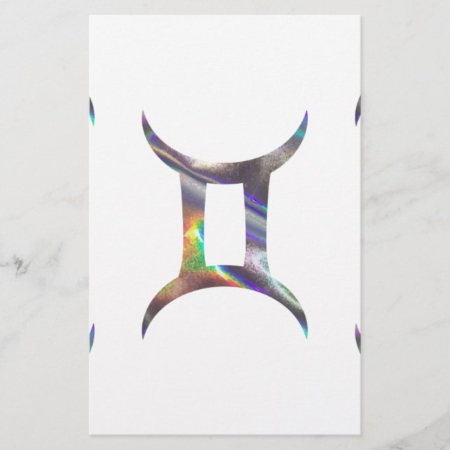 hologram Gemini Stationery (Front)