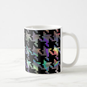 hologram houndstooth coffee mug