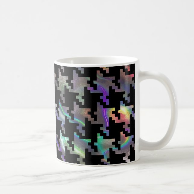 hologram houndstooth coffee mug (Right)