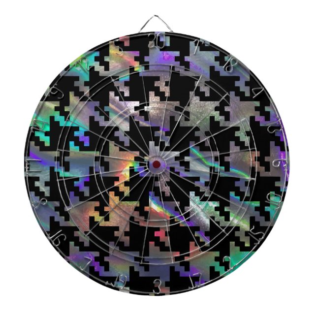hologram houndstooth dartboard (Front)