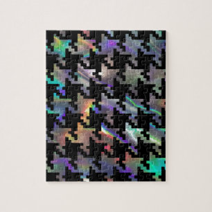 hologram houndstooth jigsaw puzzle