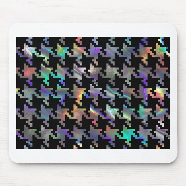 hologram houndstooth mouse pad (Front)