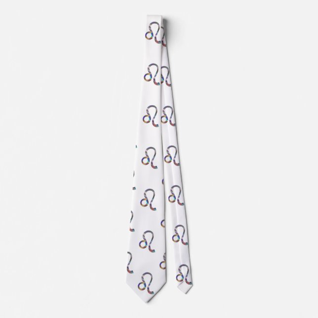 hologram leo menswear mens necktie neck tie (Front)