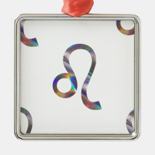 hologram Leo Metal Tree Decoration