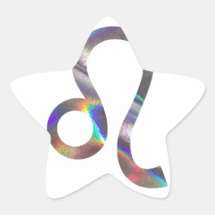 hologram Leo Star Sticker