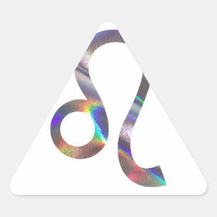 hologram Leo Triangle Sticker
