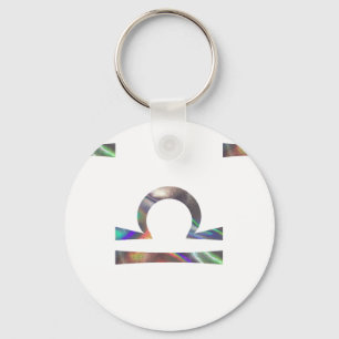 hologram Libra Key Ring