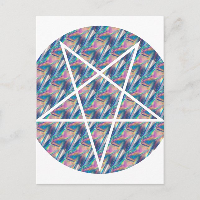 hologram pentagram postcard (Front)