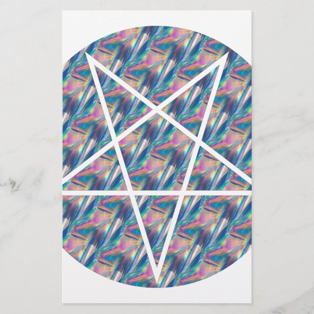 hologram pentagram stationery (Front)