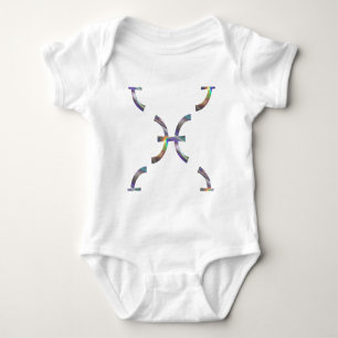 hologram Pisces Baby Bodysuit