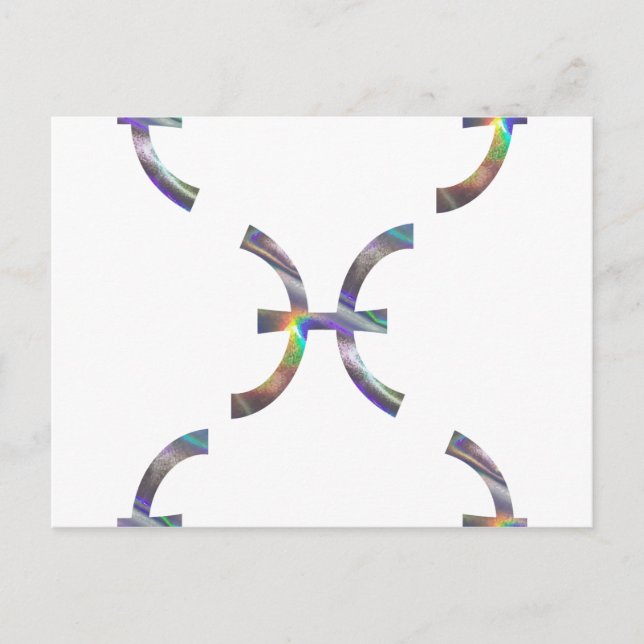 hologram Pisces Postcard (Front)