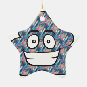hologram poop emoji ceramic tree decoration