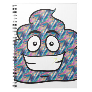 hologram poop emoji notebook