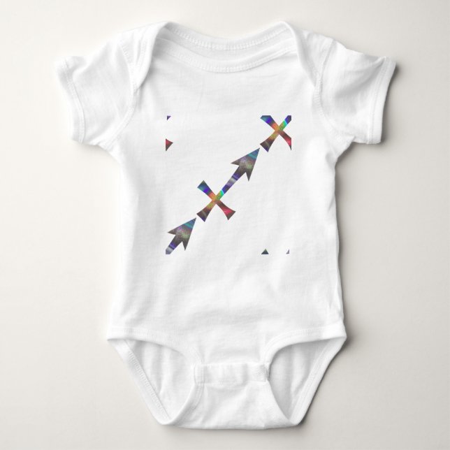 hologram Sagittarius Baby Bodysuit (Front)