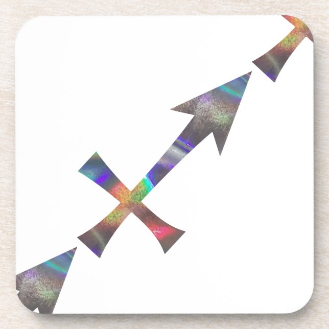 hologram Sagittarius Coaster (Front)