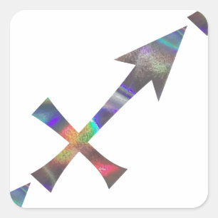 hologram Sagittarius Square Sticker