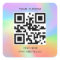 Hologram, Simple QR Small Business Custom QR Code 