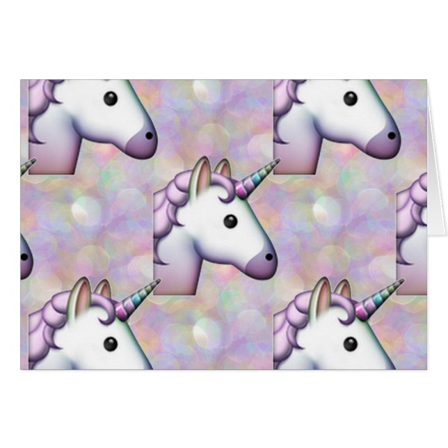 hologram unicorn emoji (Front Horizontal)